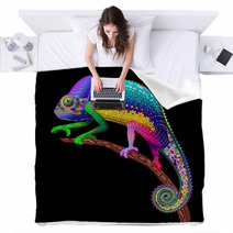 Chameleon Fantasy Rainbow Colors Blankets 70513700