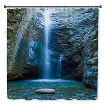 Chantara Waterfalls In Trodos Mountains, Cyprus Bath Decor 34990318