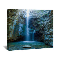 Chantara Waterfalls In Trodos Mountains, Cyprus Wall Art 34990318