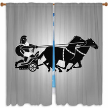 Chariot Logo Window Curtains 31792635