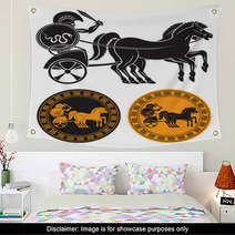 Chariot With Gladiator Wall Art 47373514