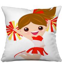 Cheerleader Girl Jumping Pillows 24454765