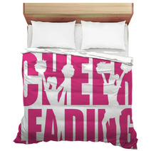 Cheerleading Word With Cutout Bedding 105808178