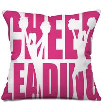 Cheerleading Word With Cutout Pillows 105808178