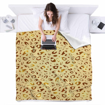 Cheetah Seamless Background Blankets 53976480