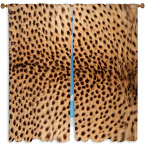 Cheetah Skin Background Window Curtains 60418200