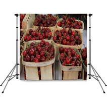 Cherries At A French Market Backdrops 66590246