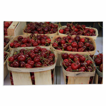 Cherries At A French Market Rugs 66590246