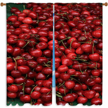 Cherries At A Market Window Curtains 66590029