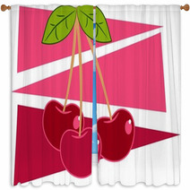 Cherries Window Curtains 5567505