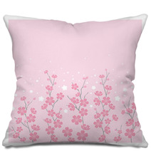 Cherry Blossoms On Pink Pillows 896096