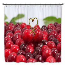 Cherry; Objects On White Background Bath Decor 59696825