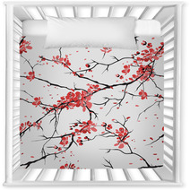 Cherry Or Sakura Seamless Pattern Background Nursery Decor 38321154