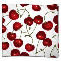 Cherry Seamless Pattern Blankets 51270621
