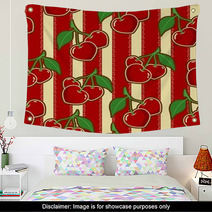 Cherry Seamless Pattern Wall Art 54806548