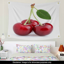 Cherry With Leaf Wall Art 50222189