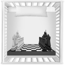 Chess Board And Chess Pieces Nursery Decor 65402045