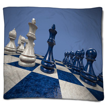 Chess Contest: Black Versus White Blankets 53403888