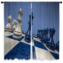 Chess Contest: Black Versus White Window Curtains 53403888
