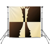 Chess Queen  Vector Illustration Backdrops 50125036