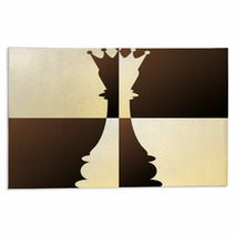 Chess Queen  Vector Illustration Rugs 50125036