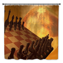Chess Strategy - 3D Render Bath Decor 51172906