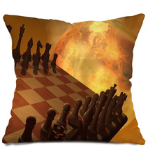 Chess Strategy - 3D Render Pillows 51172906