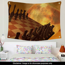 Chess Strategy - 3D Render Wall Art 51172906