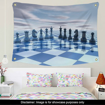 Chess Surreal Background Wall Art 60755830