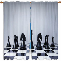 Chess Team Window Curtains 43872353