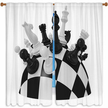 Chess Window Curtains 71693150
