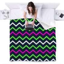 Chevron Colorful Pattern Blankets 138310944