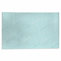 Chevron Pattern Seamless Green Aqua And White Colors Fashion Design Pattern Seamless Geometric Stripe Abstract Background Vector Rugs 118411920