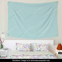 Chevron Pattern Seamless Green Aqua And White Colors Fashion Design Pattern Seamless Geometric Stripe Abstract Background Vector Wall Art 118411920