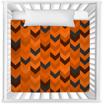 Chevron Pattern Seamless Vector Arrows Design Colorful Orange Brown Grey Nursery Decor 136100805