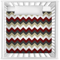Chevron Pattern Seamless Vector Arrows Design Colorful White Beige Dark Red Grey Nursery Decor 136099867