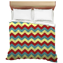Chevron Pattern Seamless Vector Arrows Geometric Design Colorful Blue Yellow Red Pastel Bedding 140692801