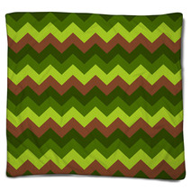 Chevron Pattern Seamless Vector Arrows Geometric Design Colorful Brown Dark Green Light Green Blankets 140929002