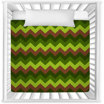 Chevron Pattern Seamless Vector Arrows Geometric Design Colorful Brown Dark Green Light Green Nursery Decor 140929002