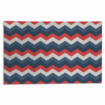 Chevron Pattern Seamless Vector Arrows Geometric Design Colorful Pastel White Red Blue Black Rugs 140692799