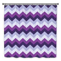 Chevron Pattern Seamless Vector Arrows Geometric Design Colorful Purple Lilac White Magenta Bath Decor 140378291