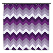 Chevron Pattern Seamless Vector Arrows Geometric Design Colorful Purple Lilac White Magenta Grey Bath Decor 140378335