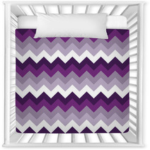 Chevron Pattern Seamless Vector Arrows Geometric Design Colorful Purple Lilac White Magenta Grey Nursery Decor 140378335