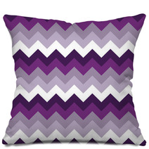 Chevron Pattern Seamless Vector Arrows Geometric Design Colorful Purple Lilac White Magenta Grey Pillows 140378335