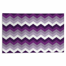 Chevron Pattern Seamless Vector Arrows Geometric Design Colorful Purple Lilac White Magenta Grey Rugs 140378335