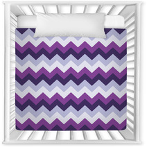 Chevron Pattern Seamless Vector Arrows Geometric Design Colorful Purple Lilac White Magenta Nursery Decor 140378291