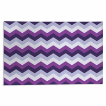 Chevron Pattern Seamless Vector Arrows Geometric Design Colorful Purple Lilac White Magenta Rugs 140378291