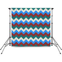 Chevron Pattern Seamless Vector Arrows Geometric Design Colorful White Dark Red Sky Blue Turquoise Teal Backdrops 140533655
