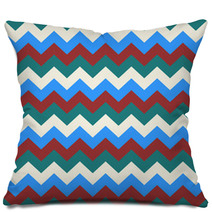 Chevron Pattern Seamless Vector Arrows Geometric Design Colorful White Dark Red Sky Blue Turquoise Teal Pillows 140533655