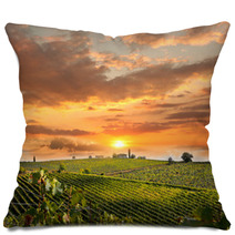 Chianti, Famous Vineyard In Italy Pillows 51174897